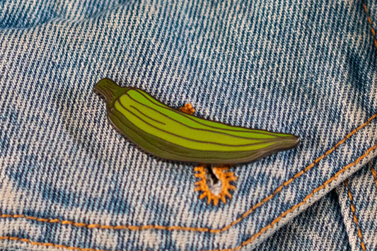Enamel Pin: Okra - Pounded Yam Productions