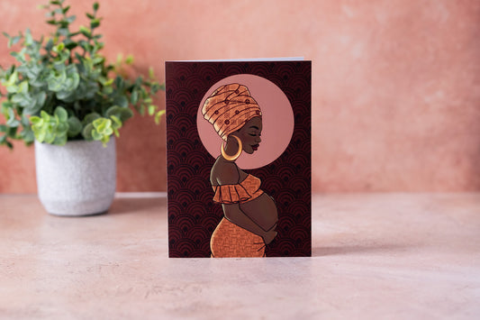 Pregnant Mom Mother's Day Card