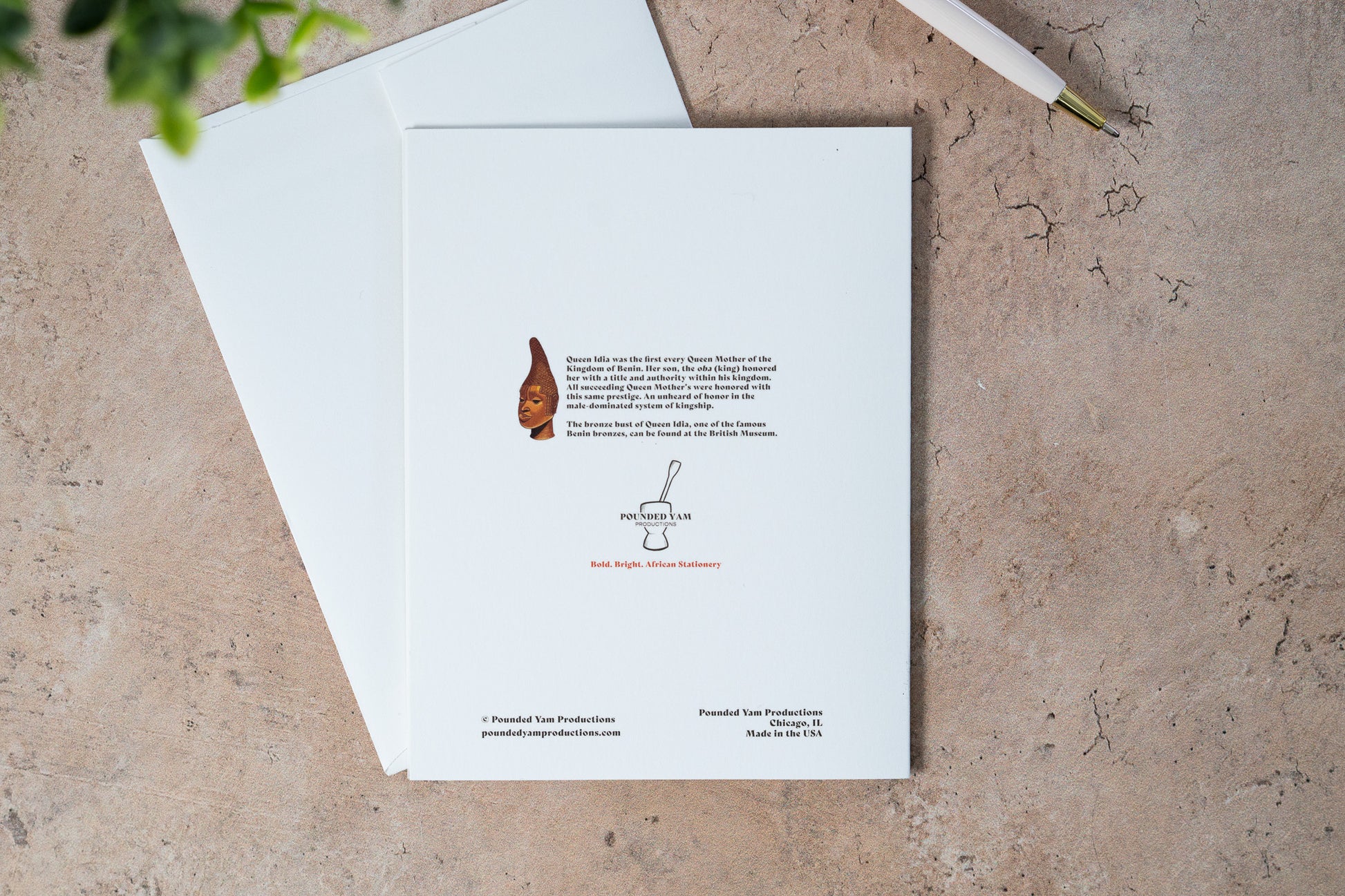 Queen Mother Greeting Card - Pounded Yam Productions