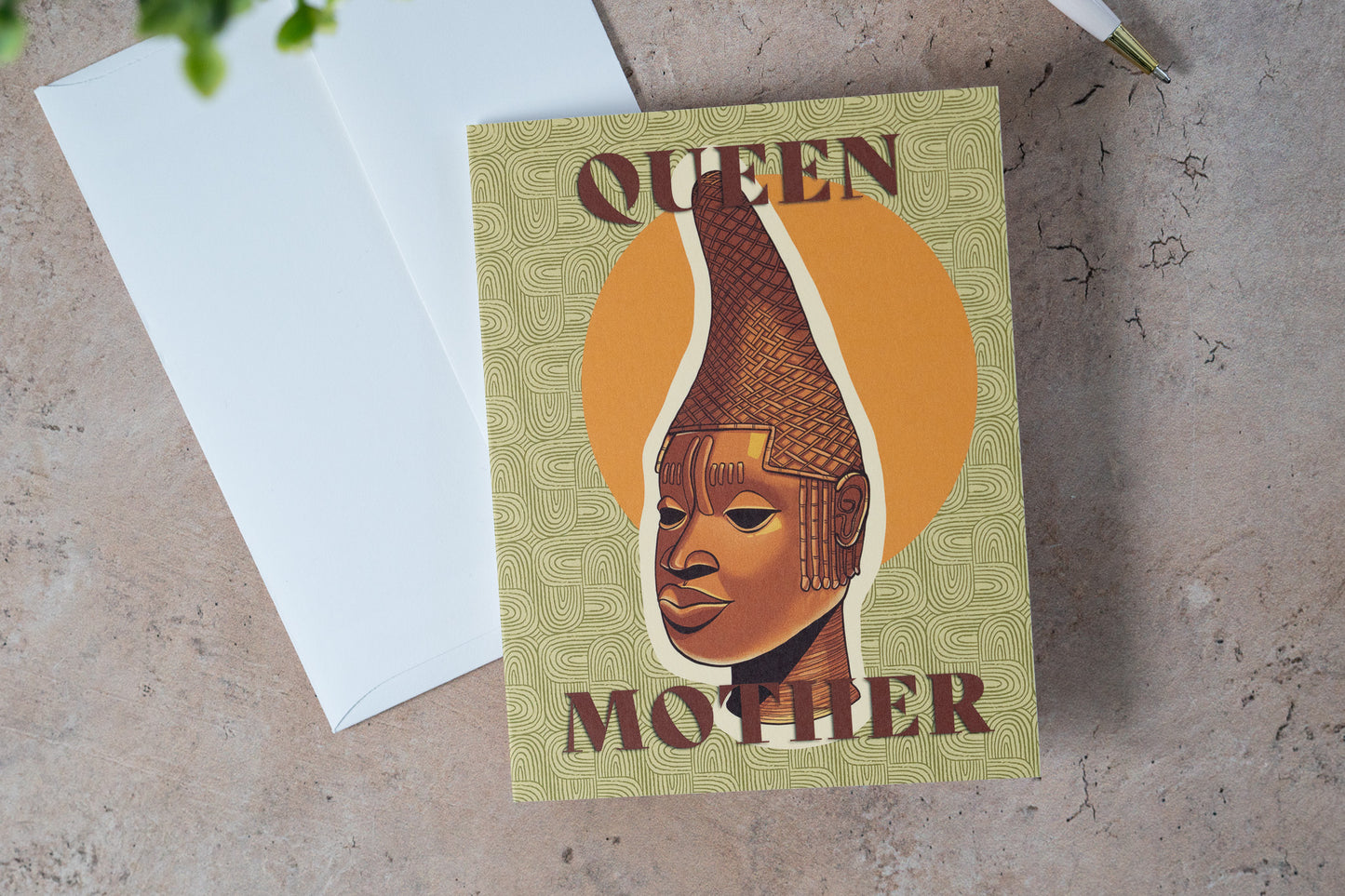 Queen Mother Greeting Card - Pounded Yam Productions