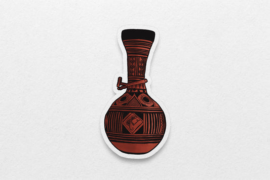 African Calabash Stickers: Red