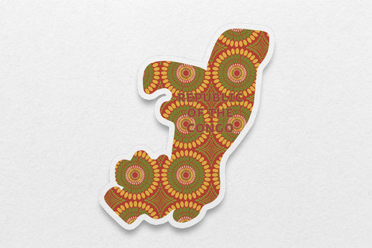 Republic of the Congo Sticker (Central Africa) - Pounded Yam Productions