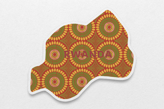 Rwanda Sticker (East Africa) - Pounded Yam Productions