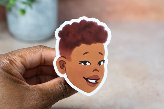 Black Girl Hairstyles Stickers: Fade