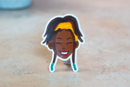 Black Girl Hairstyles Stickers: Locs