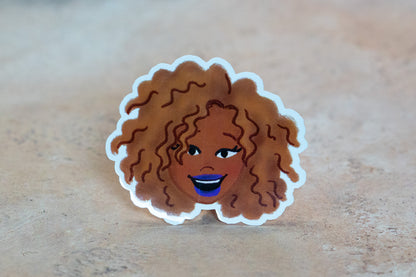 Black Girl Hairstyles Stickers: Loose Curls