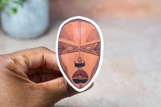 African Masks Stickers: Dan - Pounded Yam Productions