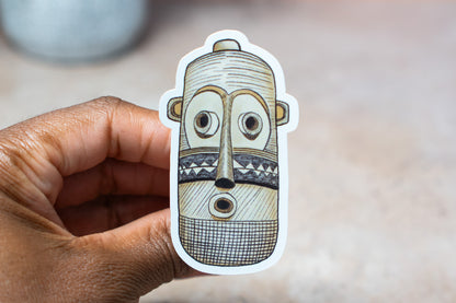 African Masks Stickers: Pende