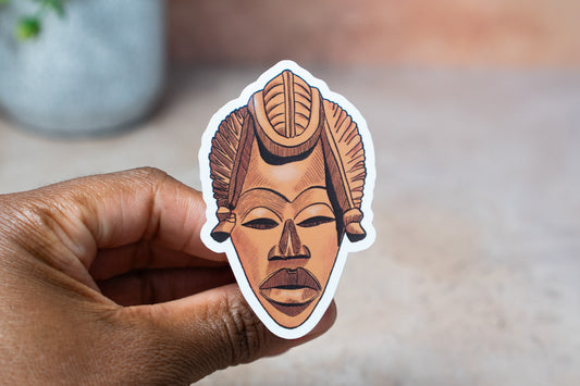 African Masks Stickers: Tribal