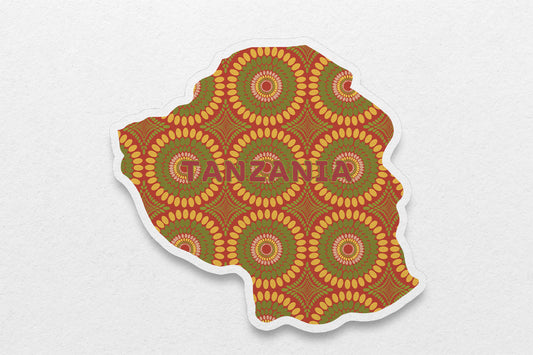 Tanzania Sticker (East Africa) - Pounded Yam Productions