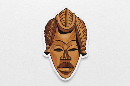 African Masks Stickers: Tribal