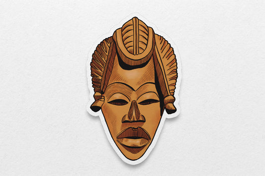 African Masks Stickers: Tribal