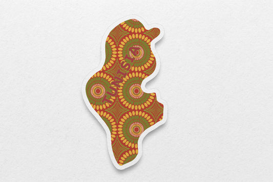 Tunisia Sticker (North Africa) - Pounded Yam Productions