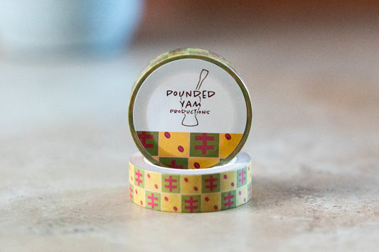 African Print Washi Tape - Cowries (Ankara) - Pounded Yam Productions