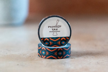 African Print Washi Tape - Diamonds (Ankara) - Pounded Yam Productions