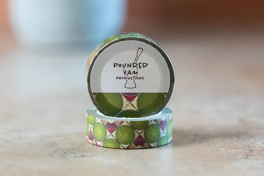 African Print Washi Tape - Discs (Ankara) - Pounded Yam Productions