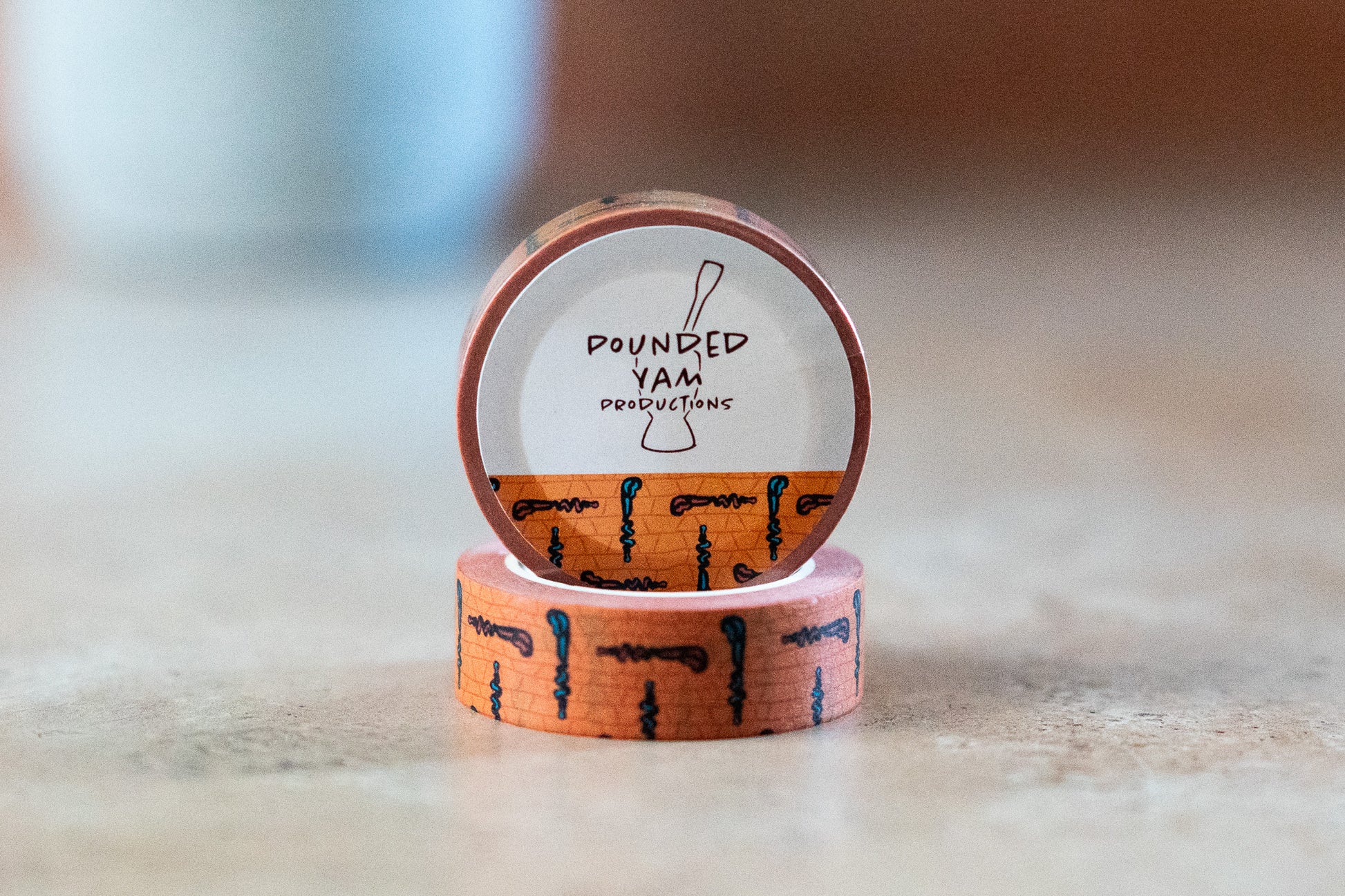 African Print Washi Tape - Walking Sticks (Ankara) - Pounded Yam Productions