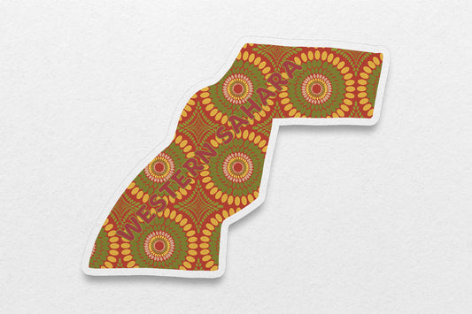 Western Sahara Sticker (North Africa) - Pounded Yam Productions