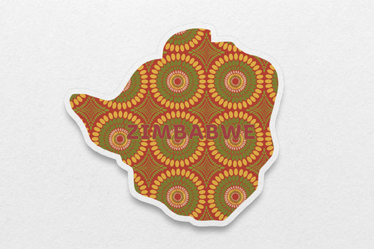 Zimbabwe Sticker (Southern Africa) - Pounded Yam Productions